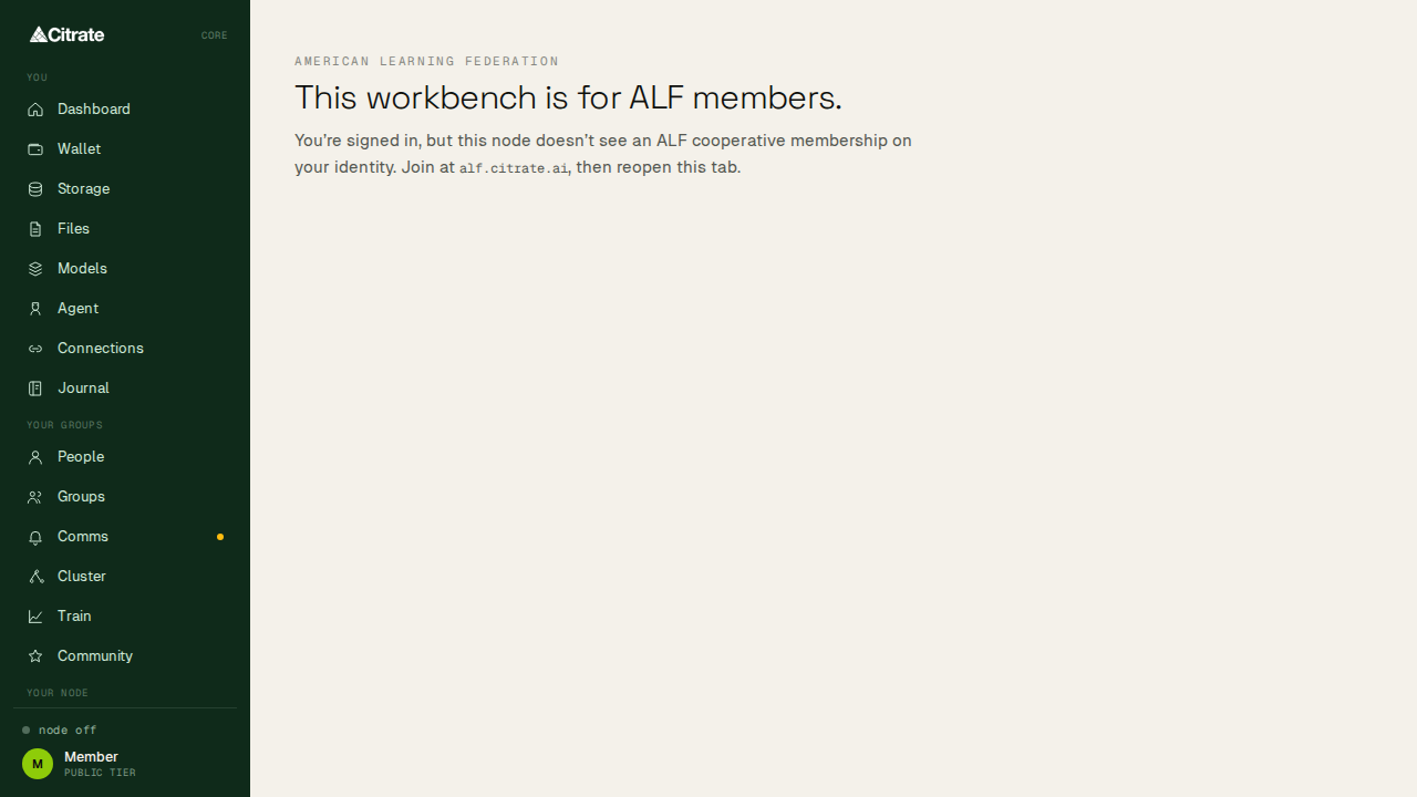 ALF: the learning and mentorship surface inside the app.